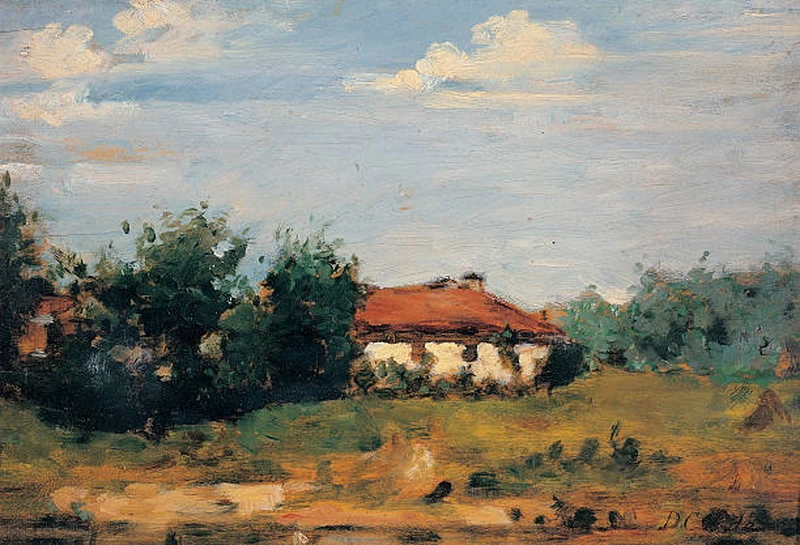 Paesaggio con casa